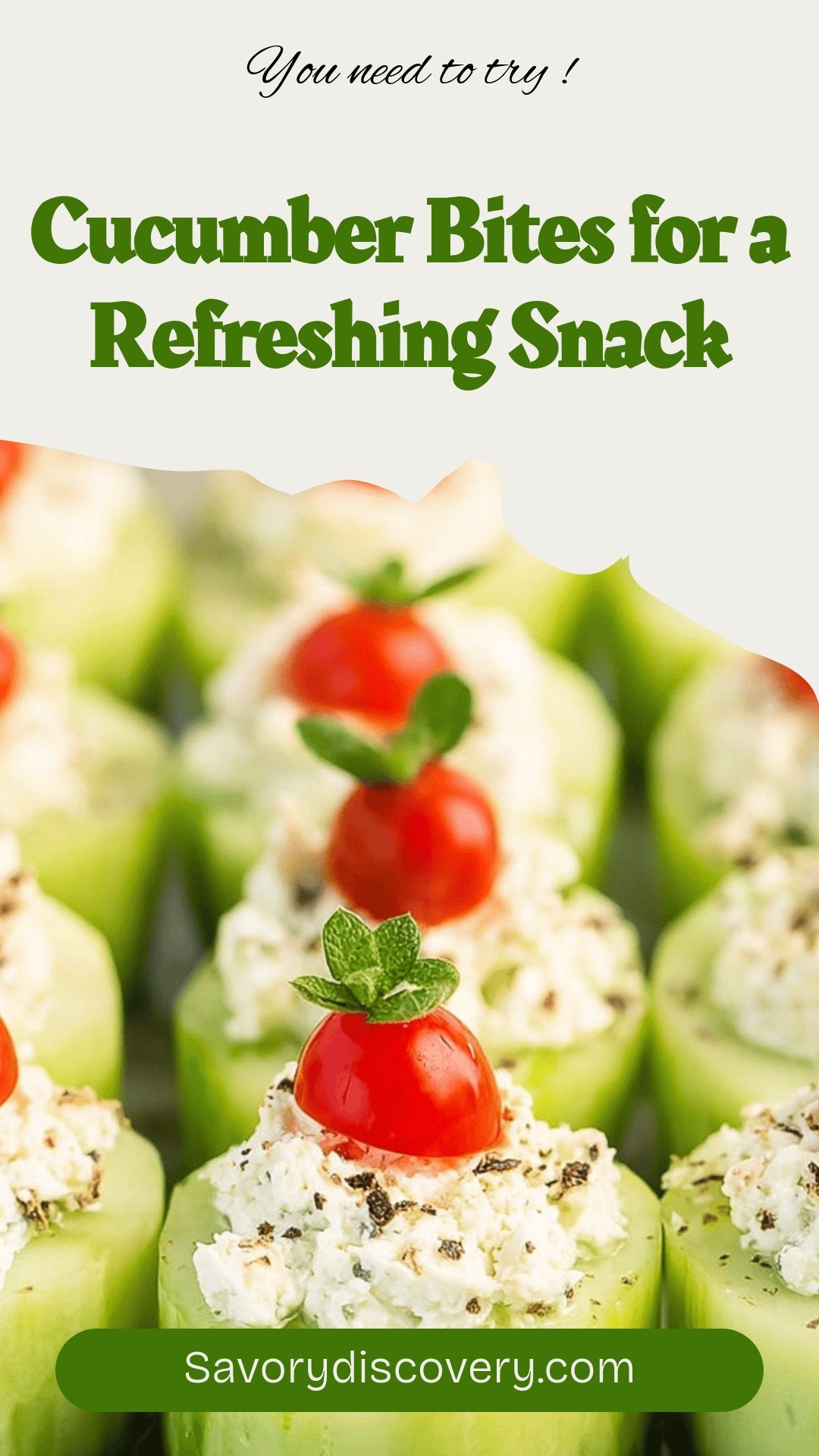 Cucumber Bites for a Refreshing Snack