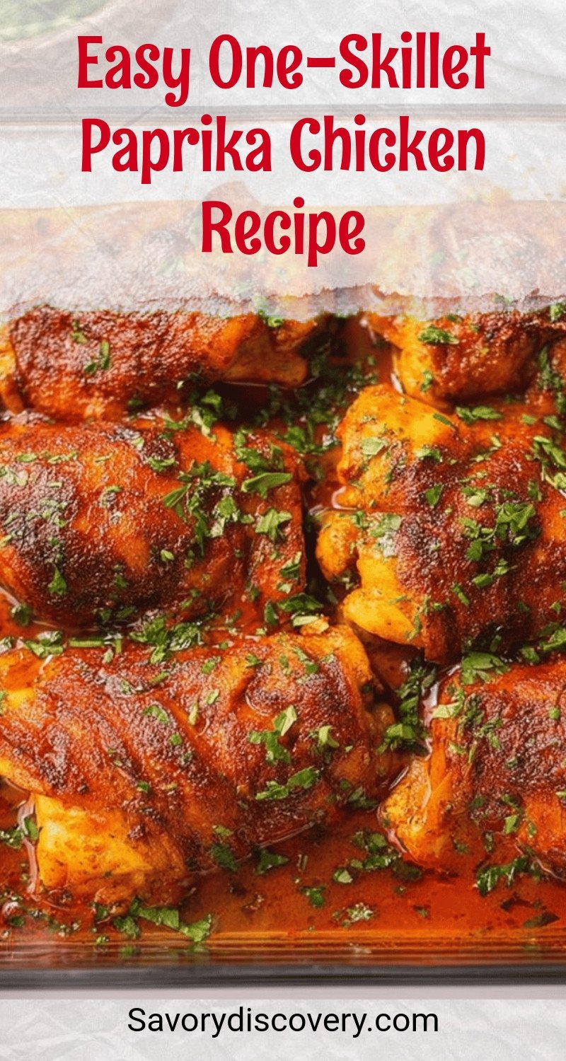 Easy One-Skillet Paprika Chicken Recipe