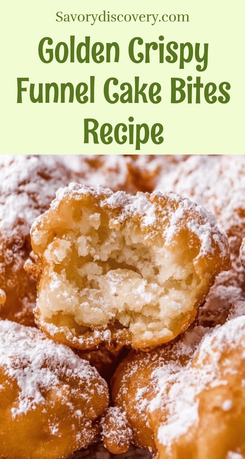 Golden Crispy Funnel Cake Bites Recipe