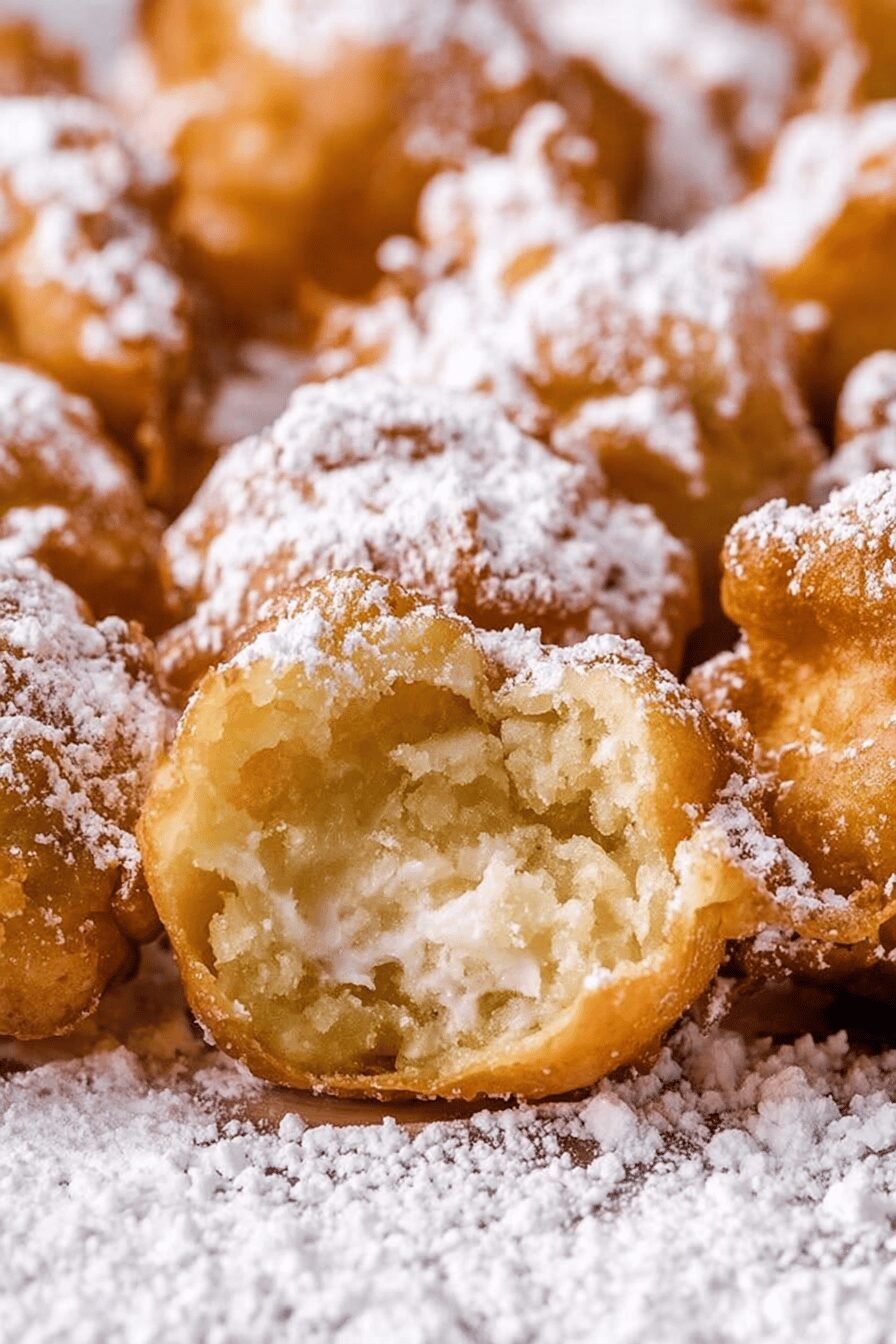 Golden Crispy Funnel Cake Bites Recipe