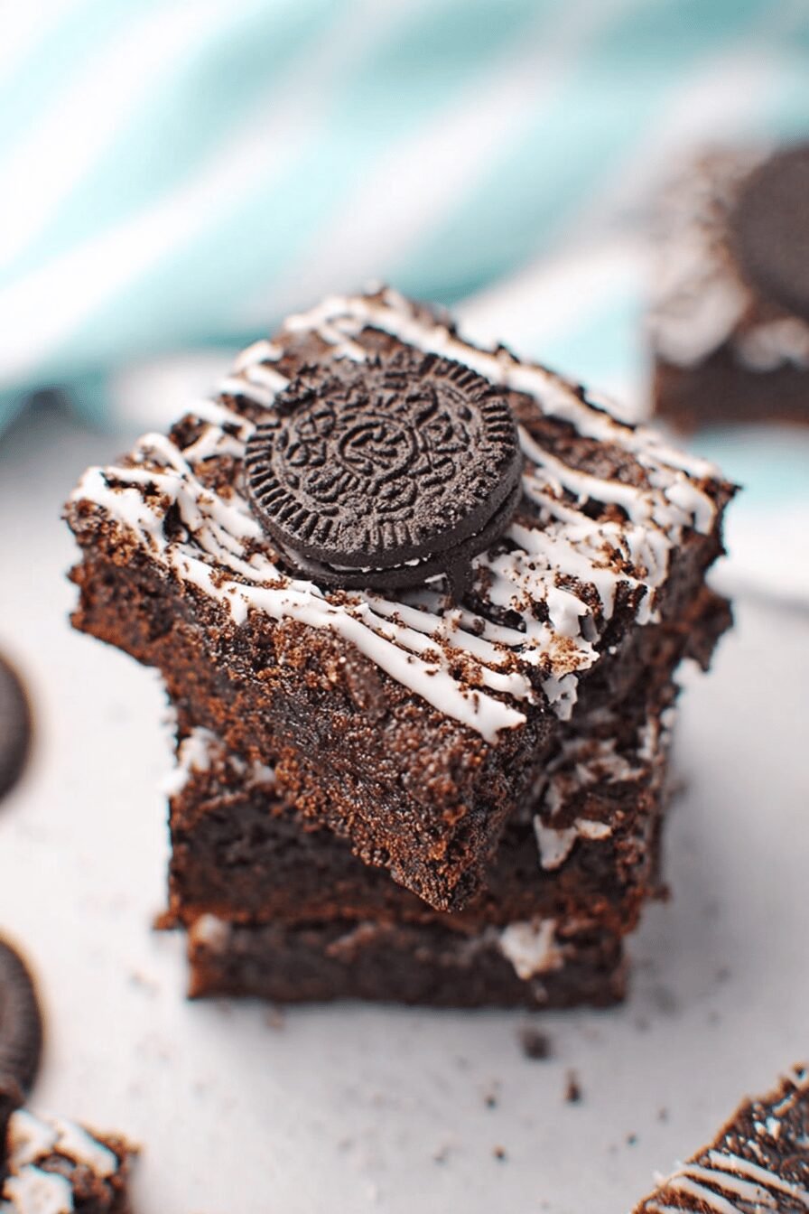 Oreo Brownies Fudgy Chocolate Dessert Recipe