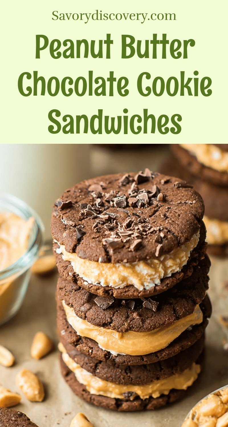 Peanut Butter Chocolate Cookie Sandwiches