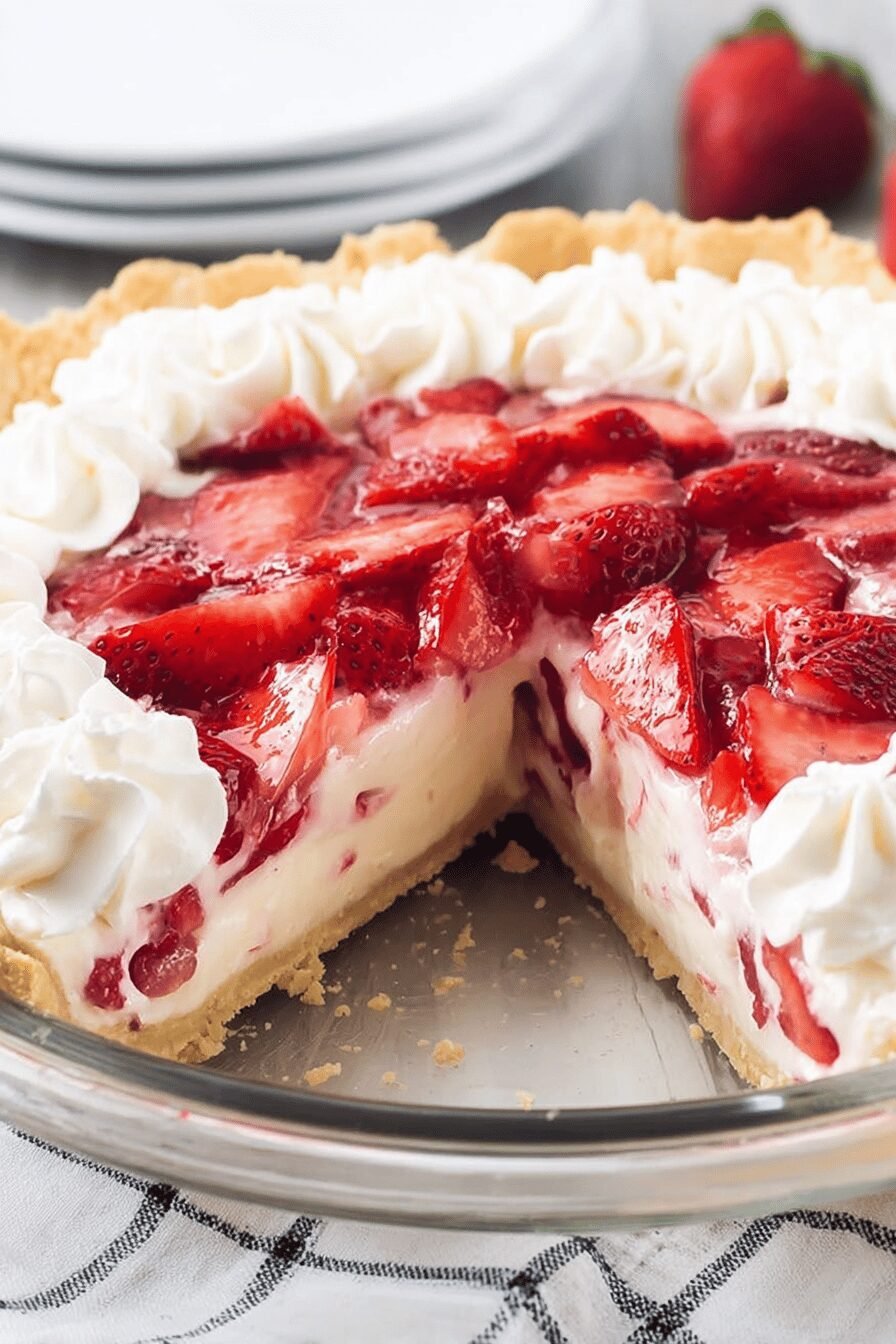 Strawberry Cream Cheese Pie Delight