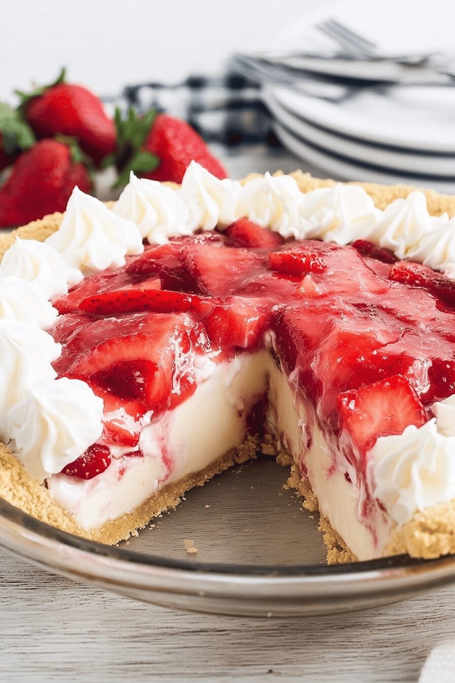 Strawberry Cream Cheese Pie Delight