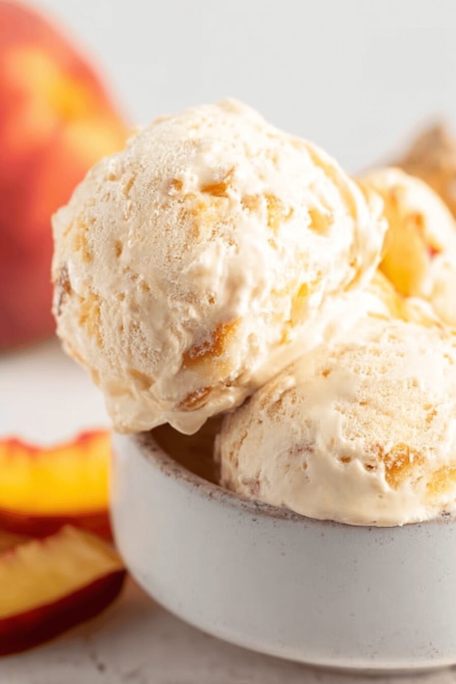 Summer's Sweet Peach Swirl Delight
