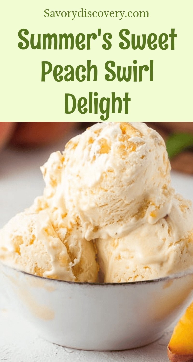 Summer's Sweet Peach Swirl Delight