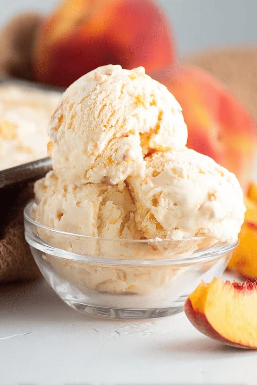 Summer's Sweet Peach Swirl Delight