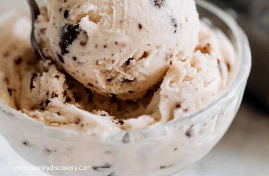 Homemade Coffee Chocolate Chip Ice Cream