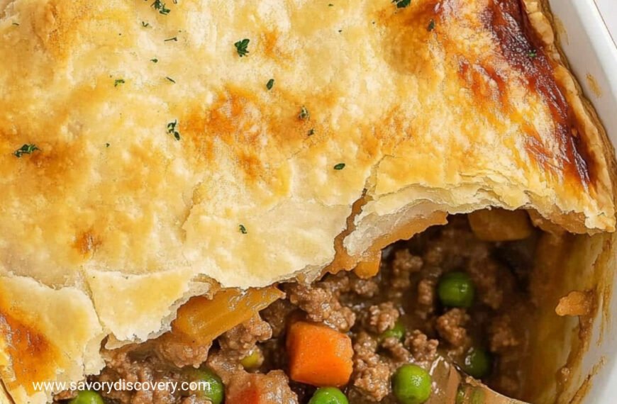 Homemade Ground Beef Pot Pie Recipe