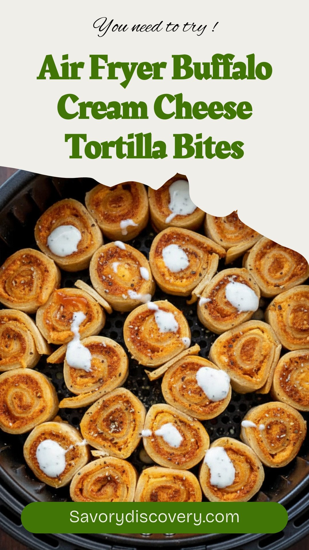 Air Fryer Buffalo Cream Cheese Tortilla Bites