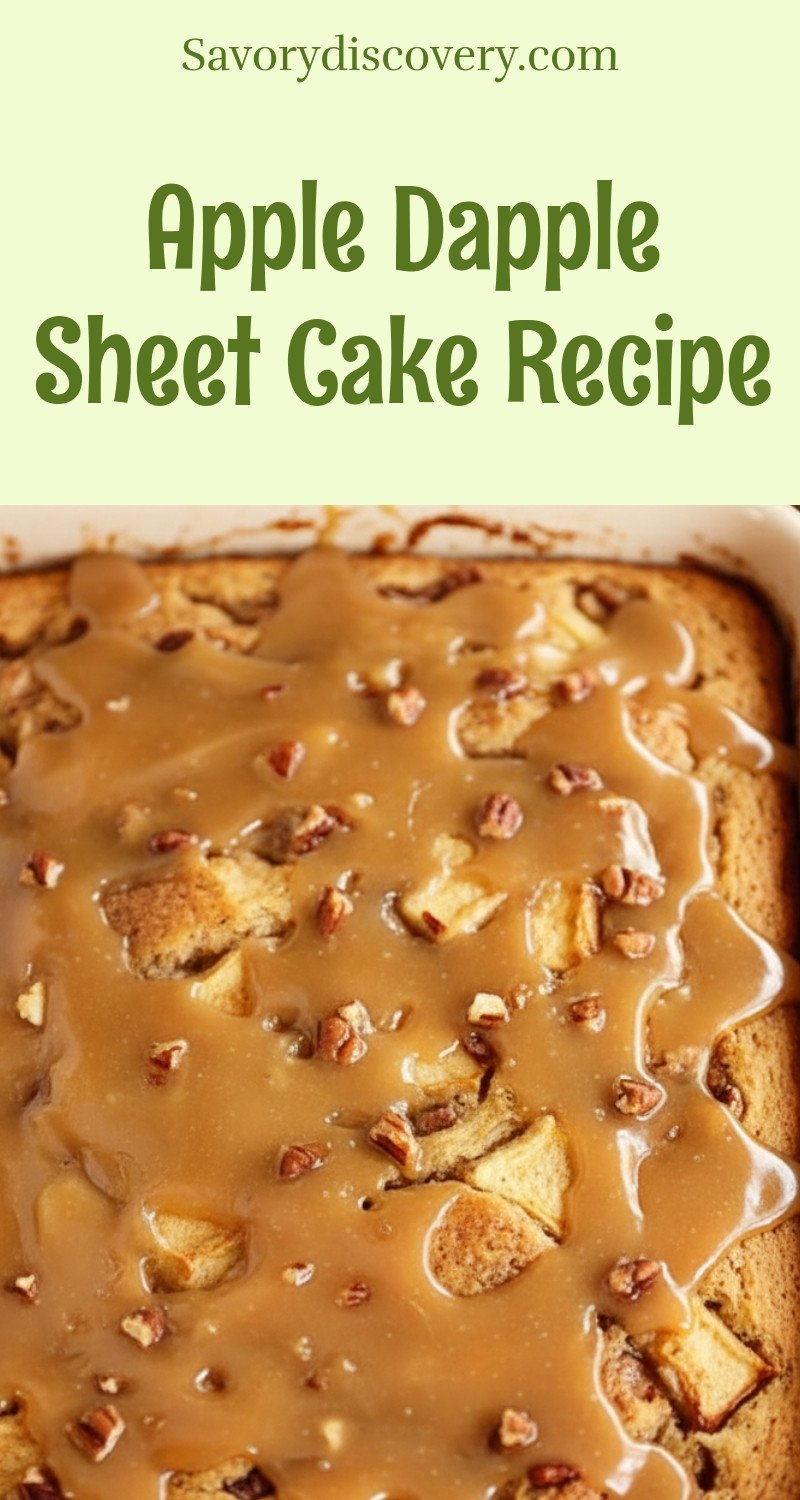 Apple Dapple Sheet Cake Recipe