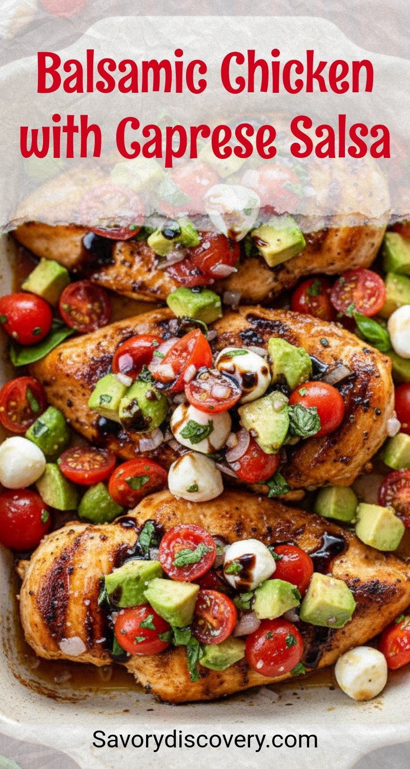 Balsamic Chicken with Caprese Salsa