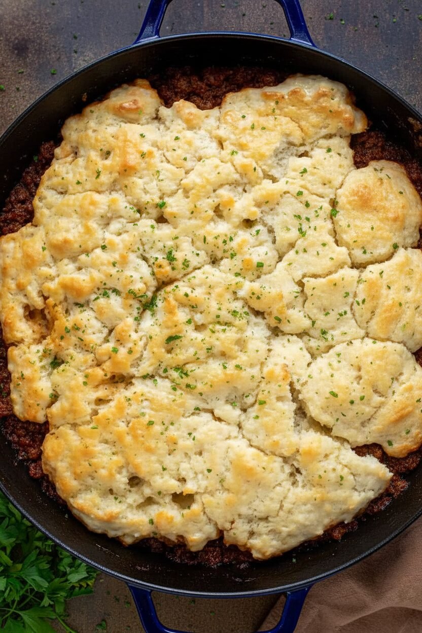 Butter Swim Biscuit Sloppy Joe Casserole