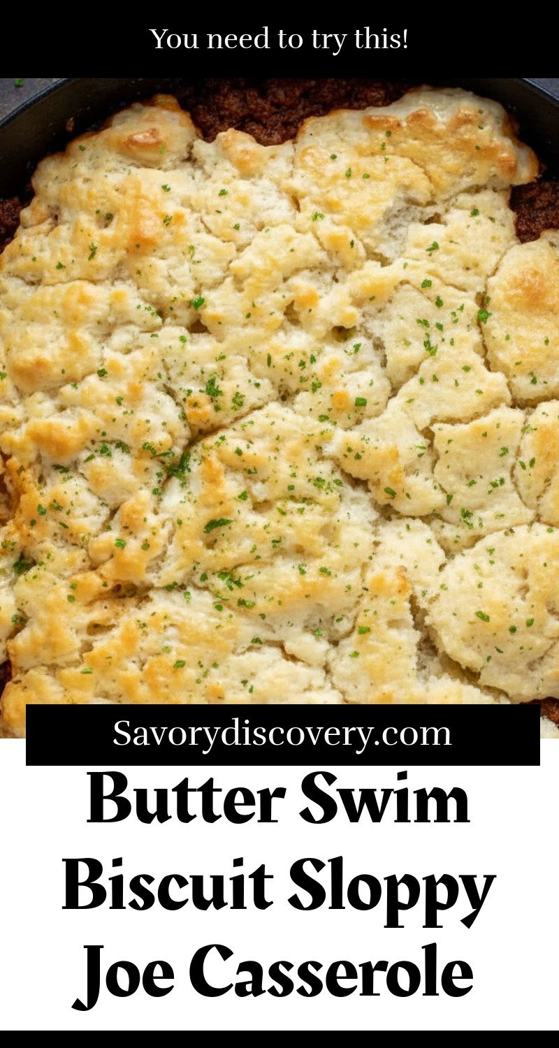 Butter Swim Biscuit Sloppy Joe Casserole