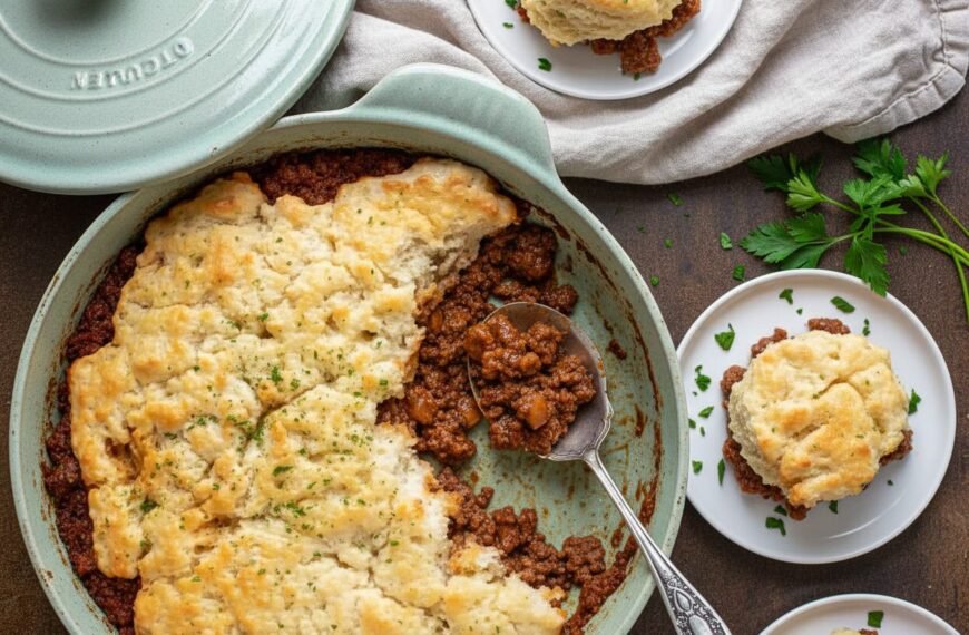 Butter Swim Biscuit Sloppy Joe Casserole