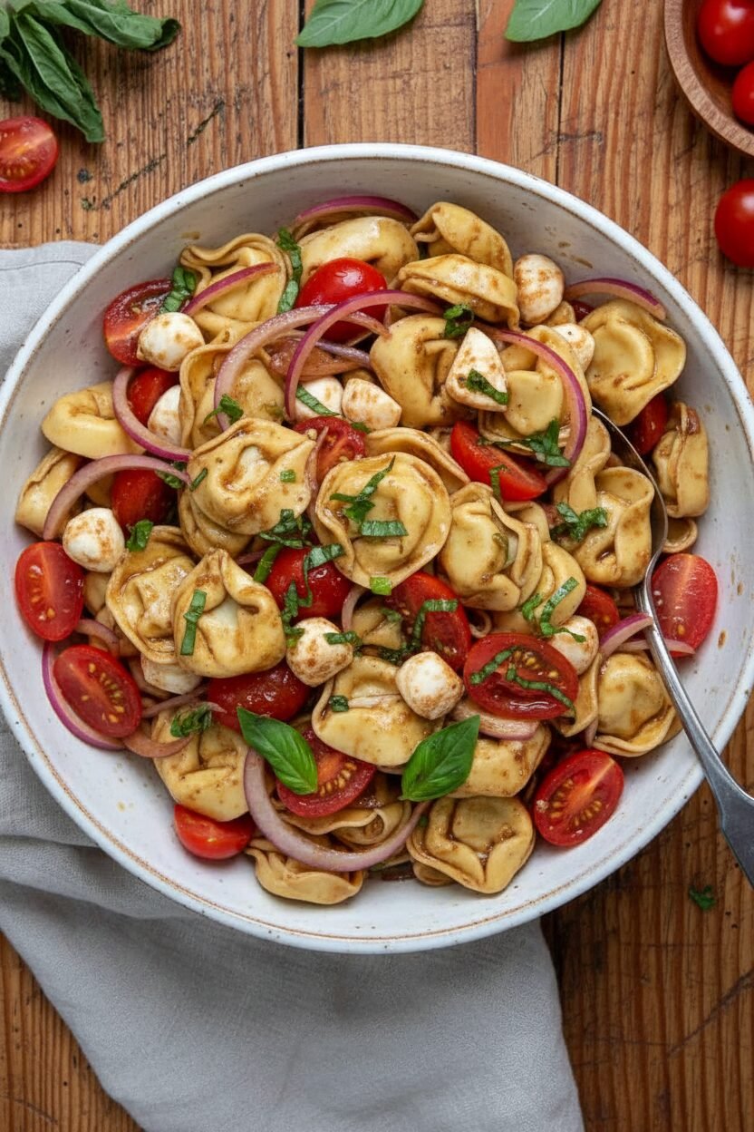 Caprese Tortellini Pasta Salad Recipe