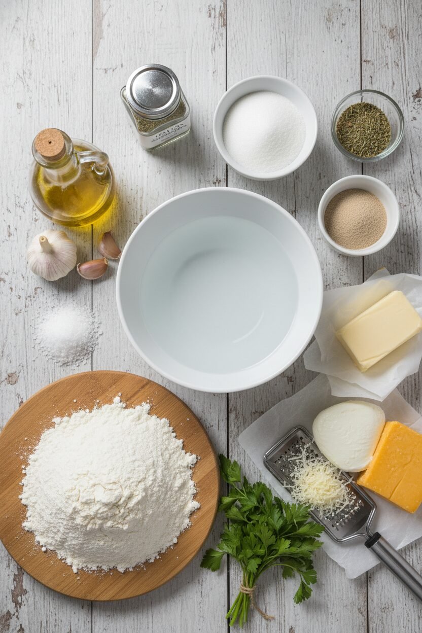 Cheesy Garlic Focaccia Bread Recipe
