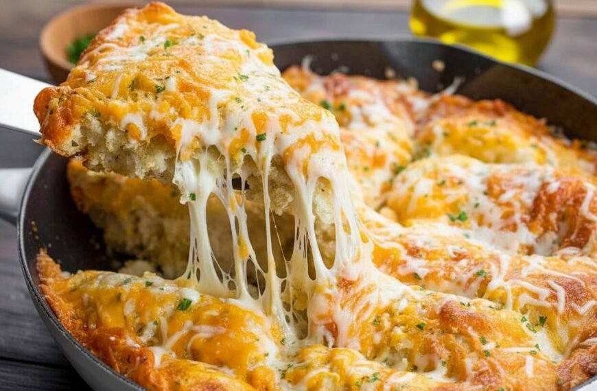 Cheesy Garlic Focaccia Bread Recipe