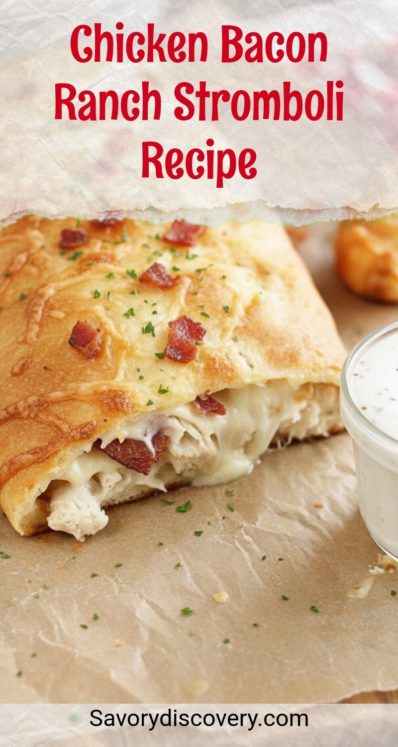 Chicken Bacon Ranch Stromboli Recipe