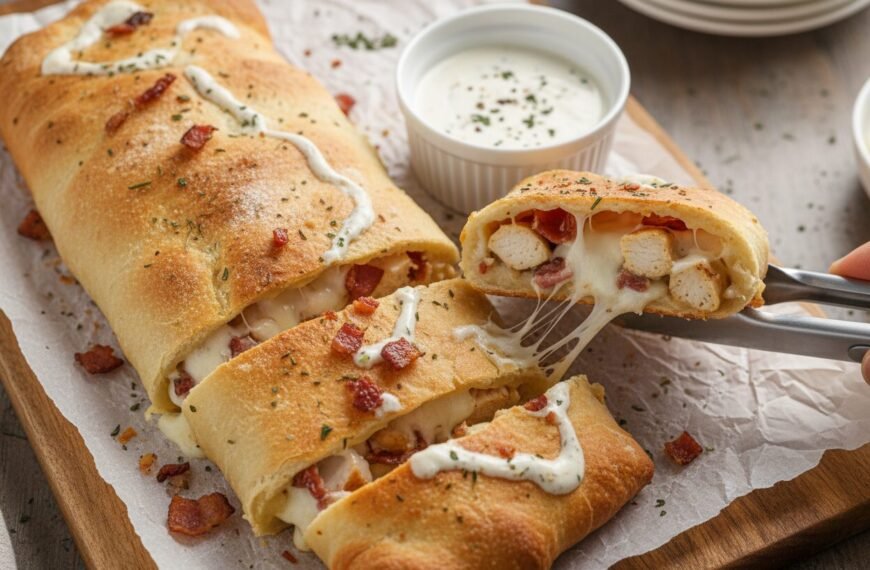 Chicken Bacon Ranch Stromboli Recipe