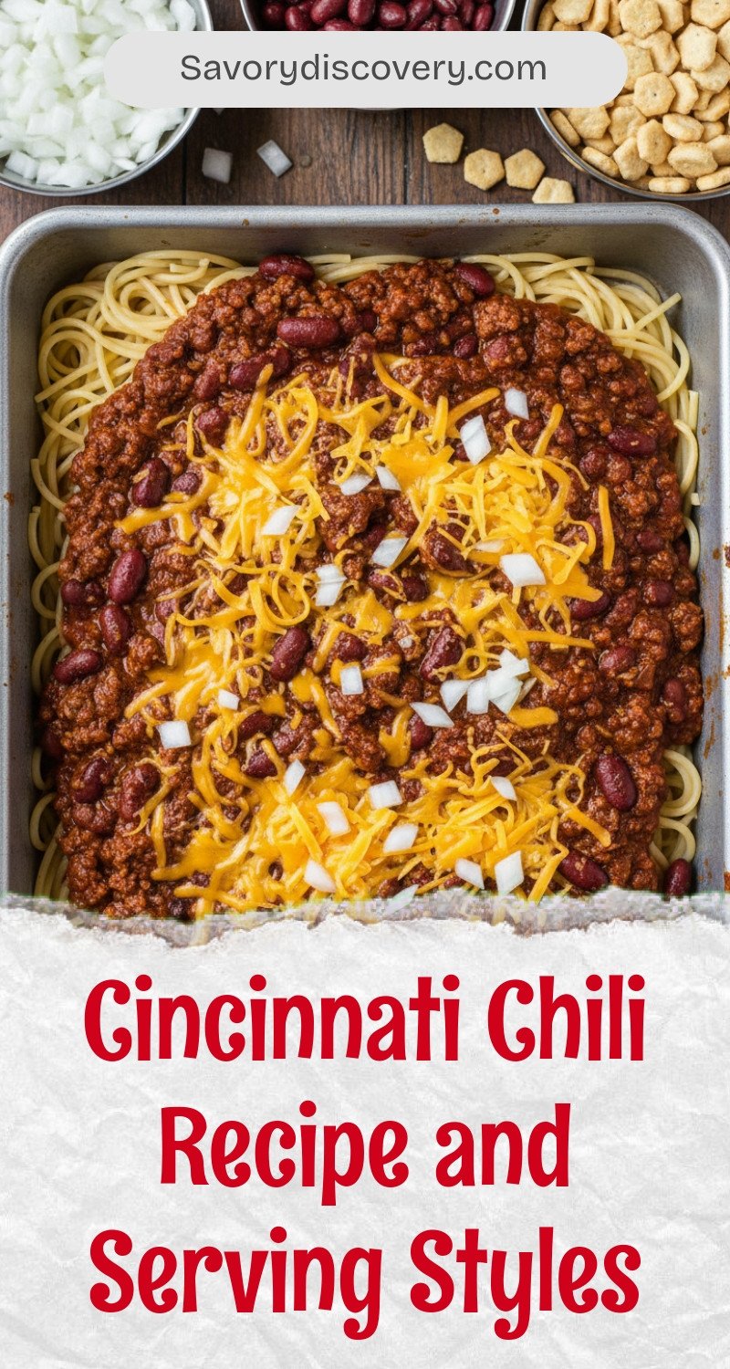 Cincinnati Chili Recipe and Serving Styles