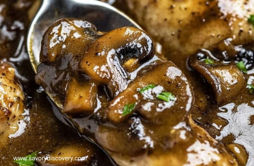 Classic Marsala Mushroom Chicken Dish