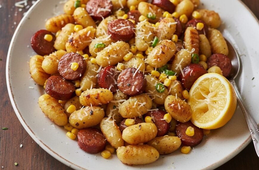 Corn and Sausage Gnocchi Skillet Recipe