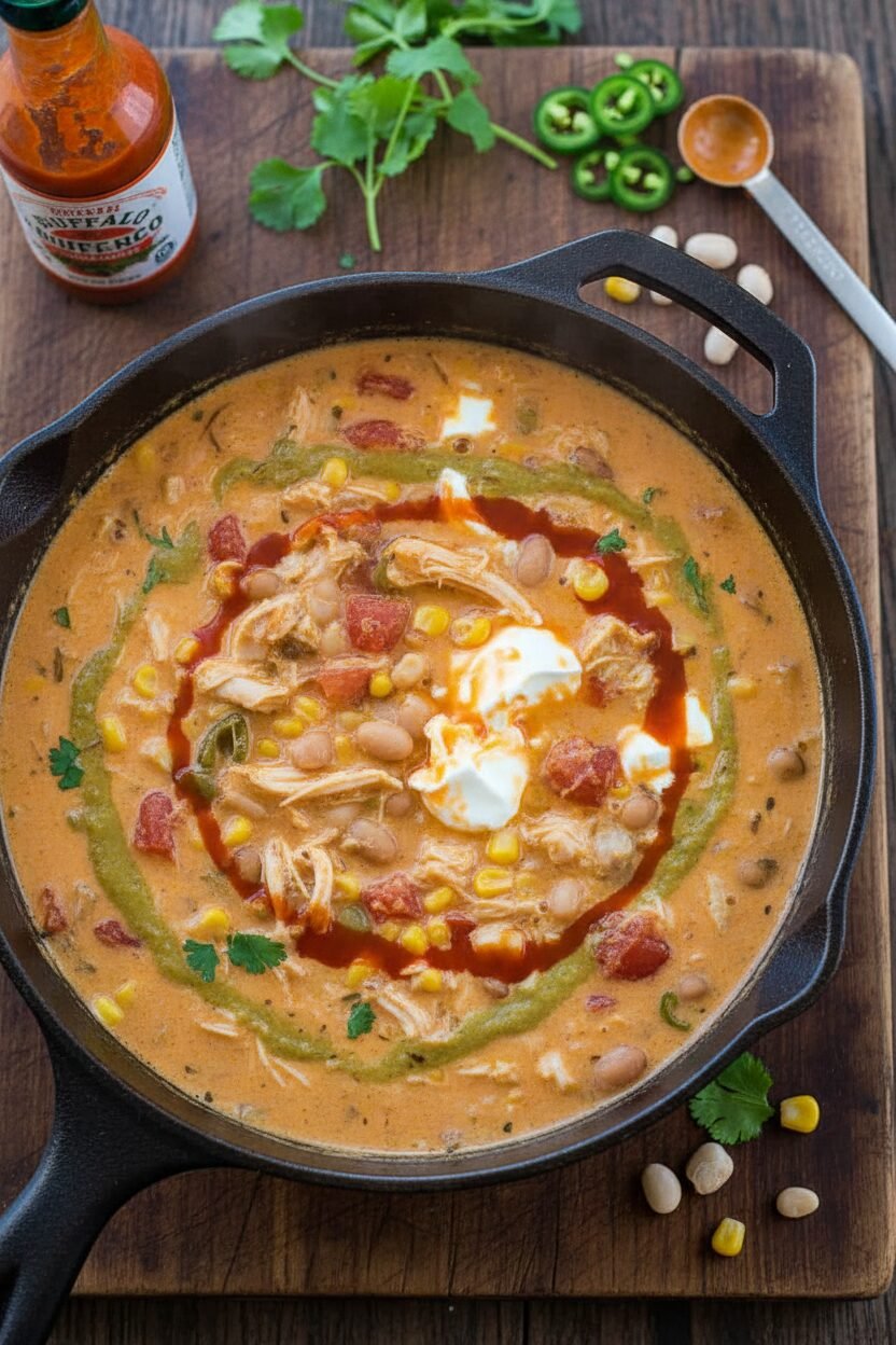 Creamy Buffalo Chicken Soup Recipe