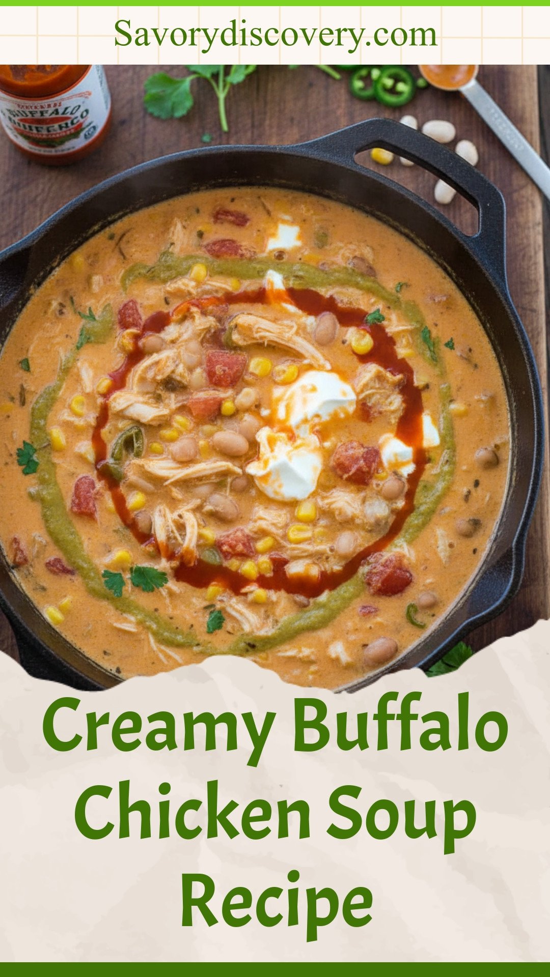 Creamy Buffalo Chicken Soup Recipe