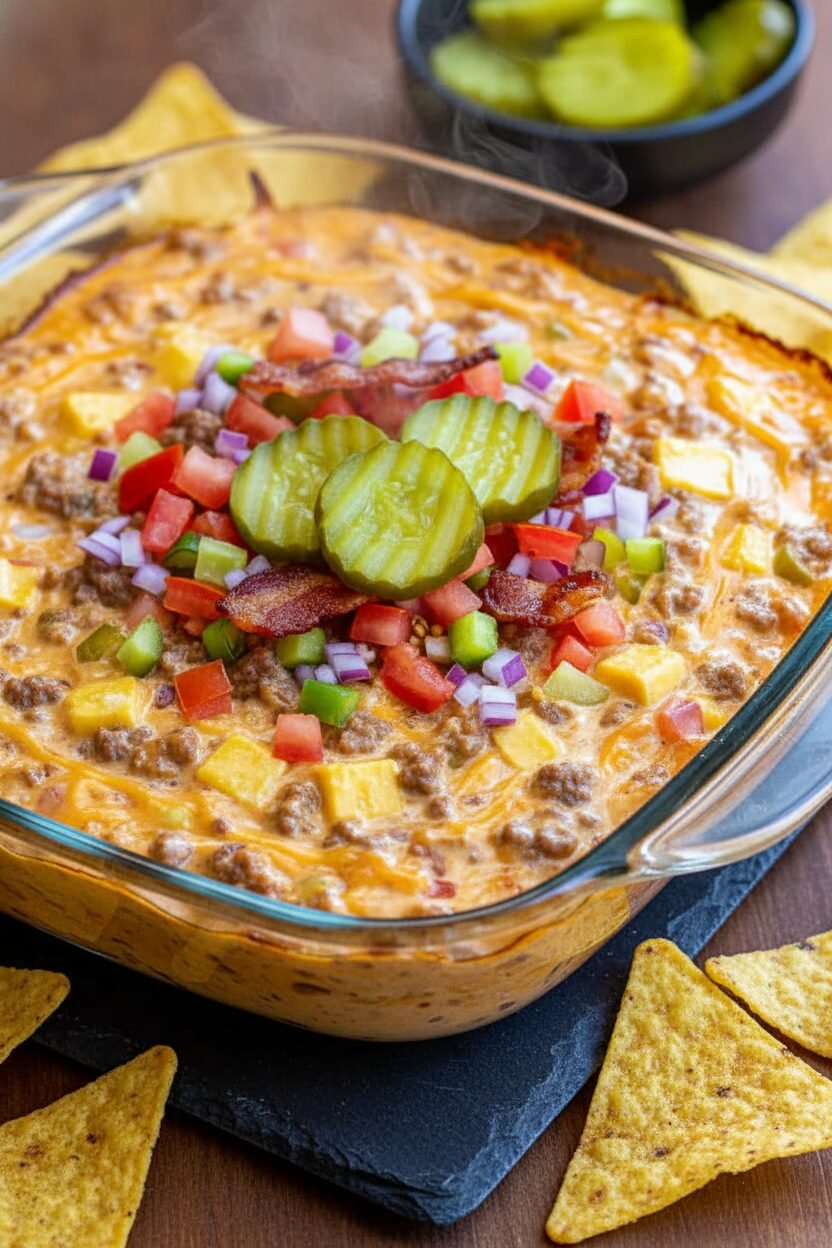 Creamy Cheeseburger Dip Recipe