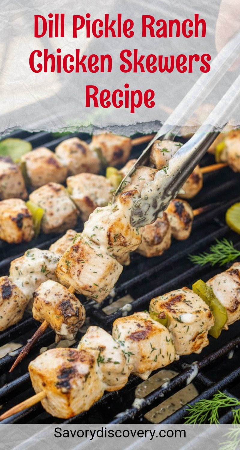 Dill Pickle Ranch Chicken Skewers Recipe
