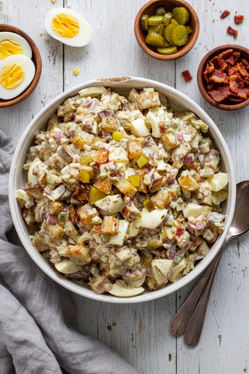 Dill Pickle Roasted Potato Salad Recipe