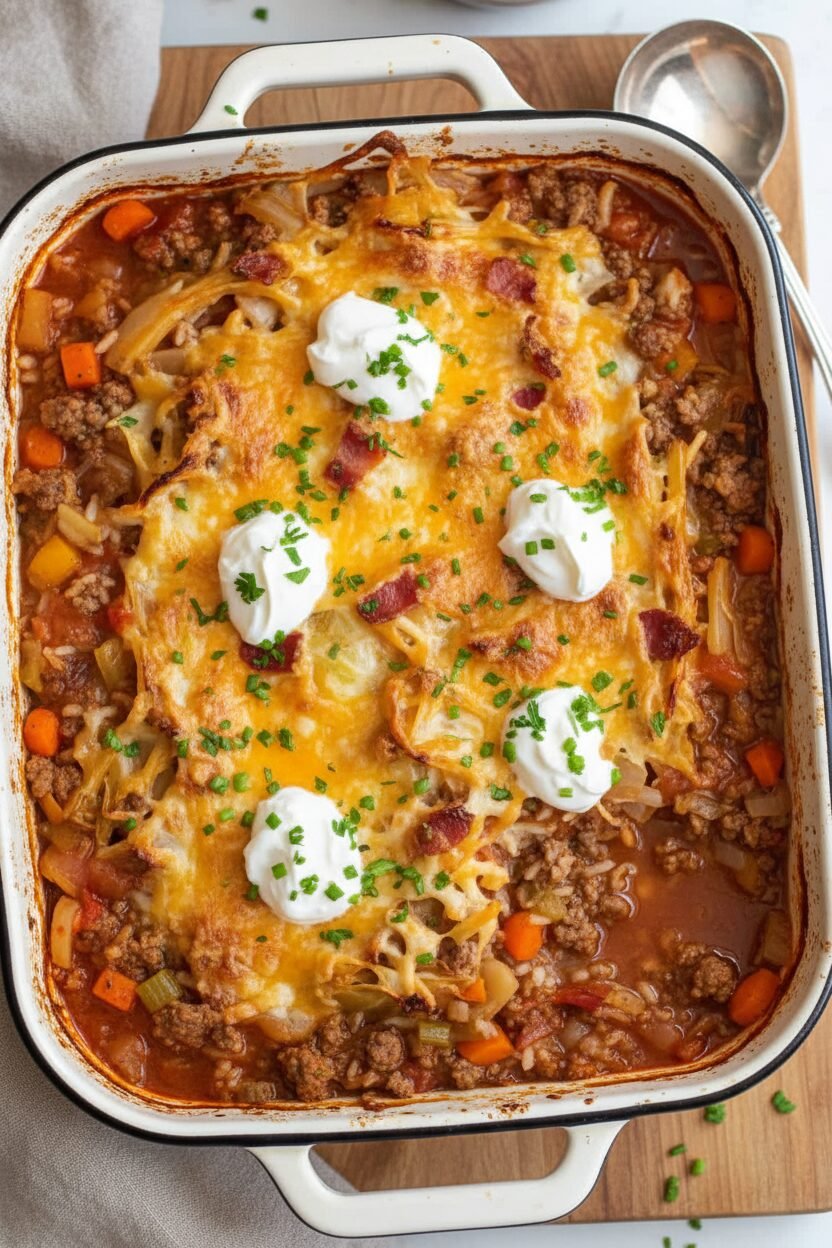 Easy Cabbage Roll Soup Recipe