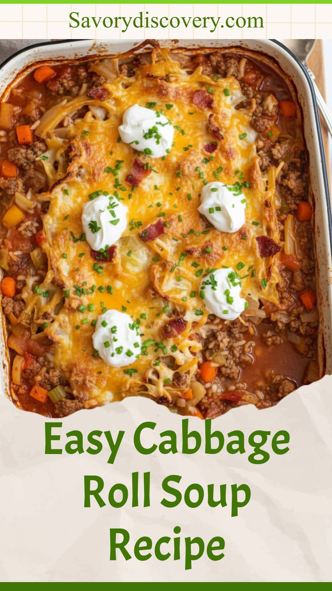 Easy Cabbage Roll Soup Recipe