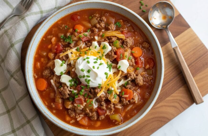 Easy Cabbage Roll Soup Recipe