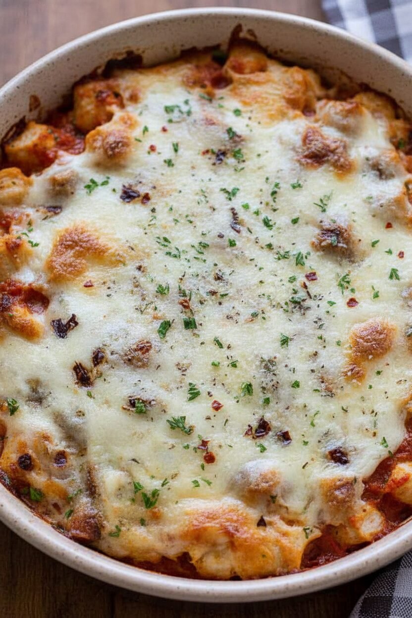 Easy Chicken Marinara Casserole Recipe