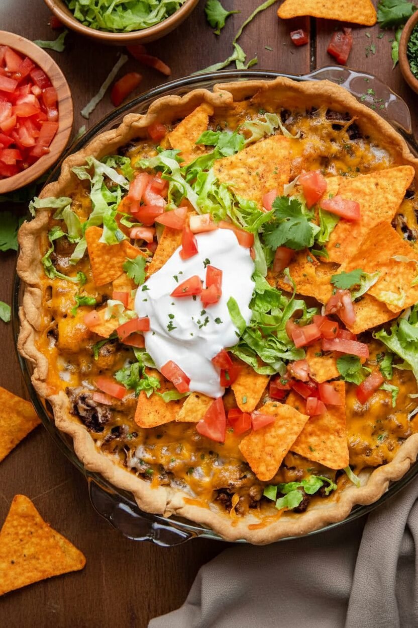 Easy Dorito Taco Pie Recipe