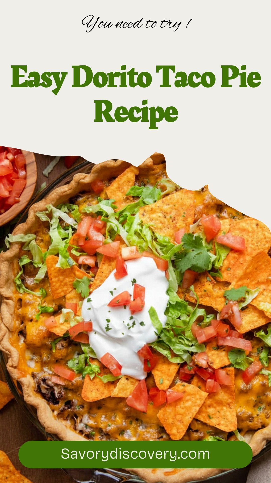 Easy Dorito Taco Pie Recipe
