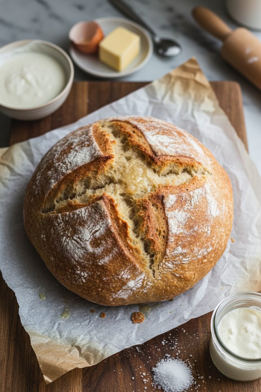 Easy Homemade Sourdough Irish Soda Bread
