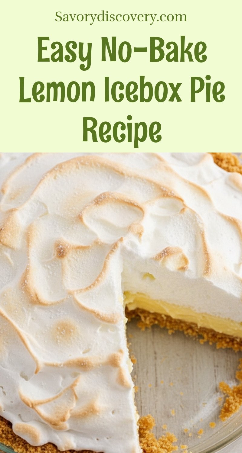 Easy No-Bake Lemon Icebox Pie Recipe