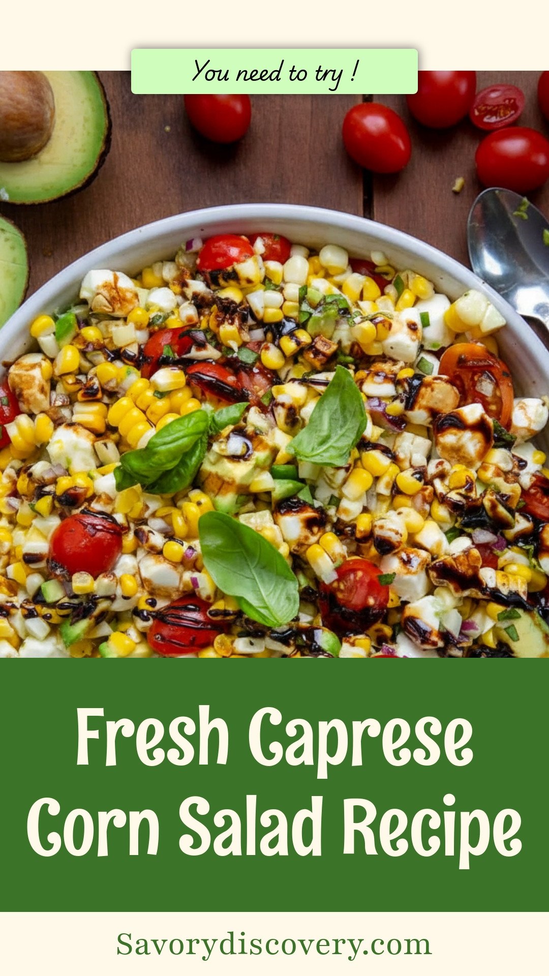Fresh Caprese Corn Salad Recipe