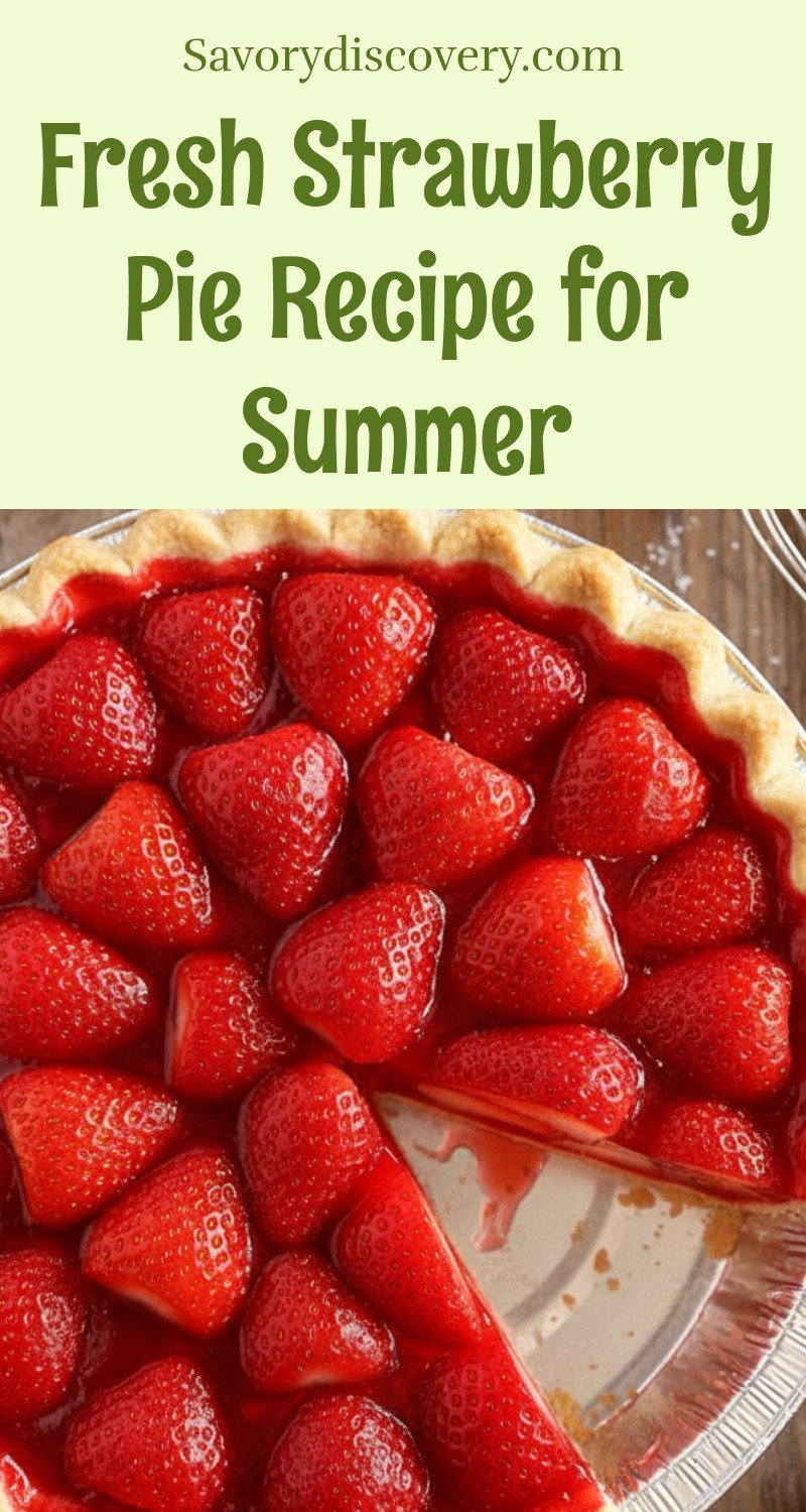 Fresh Strawberry Pie Recipe for Summer