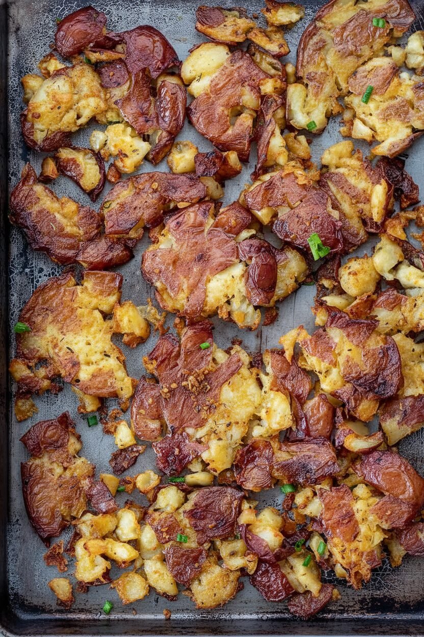 Garlic Cajun Smashed Potatoes Recipe