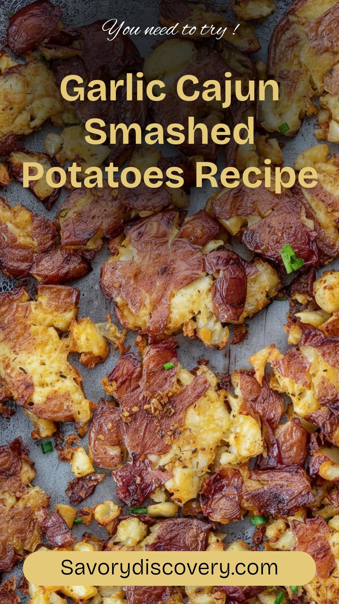 Garlic Cajun Smashed Potatoes Recipe