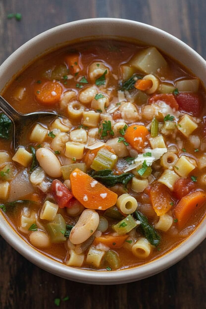 Hearty Minestrone Soup Recipe for Cold Days