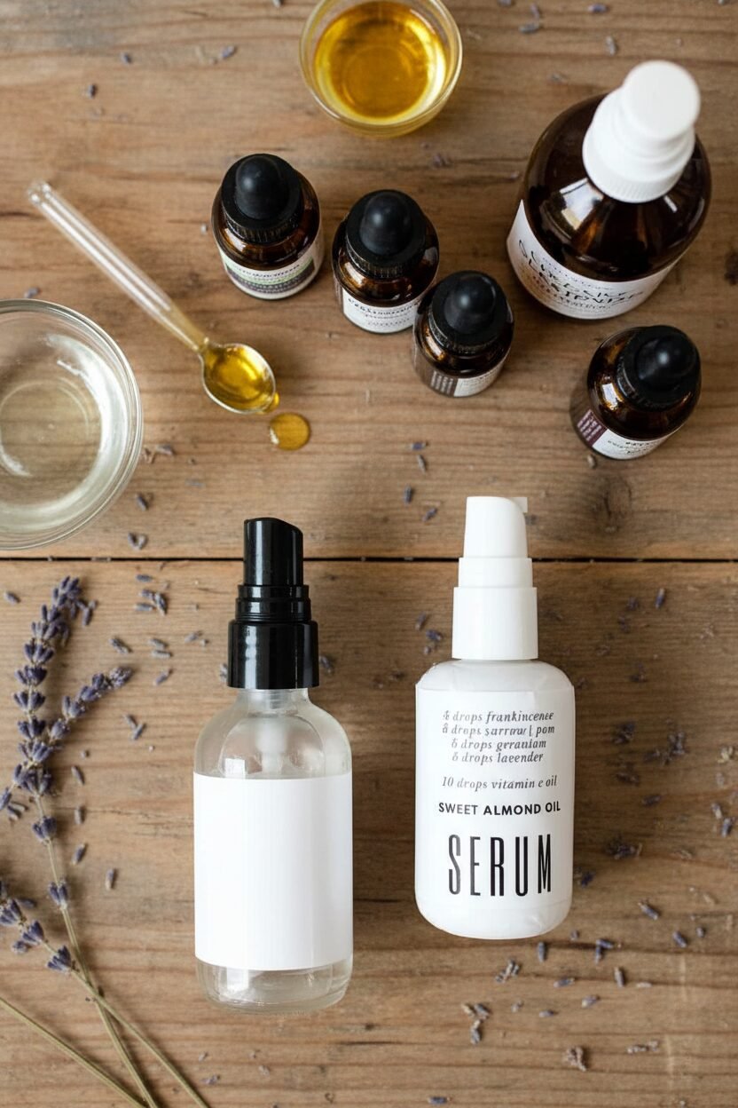 Homemade Facial Serum with Essential Oils
