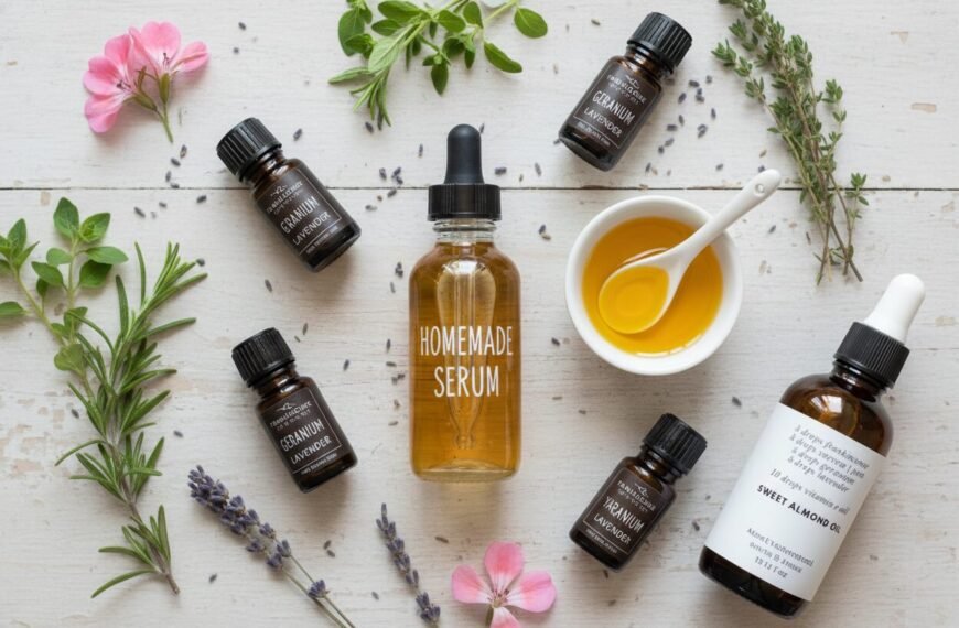 Homemade Facial Serum with Essential Oils