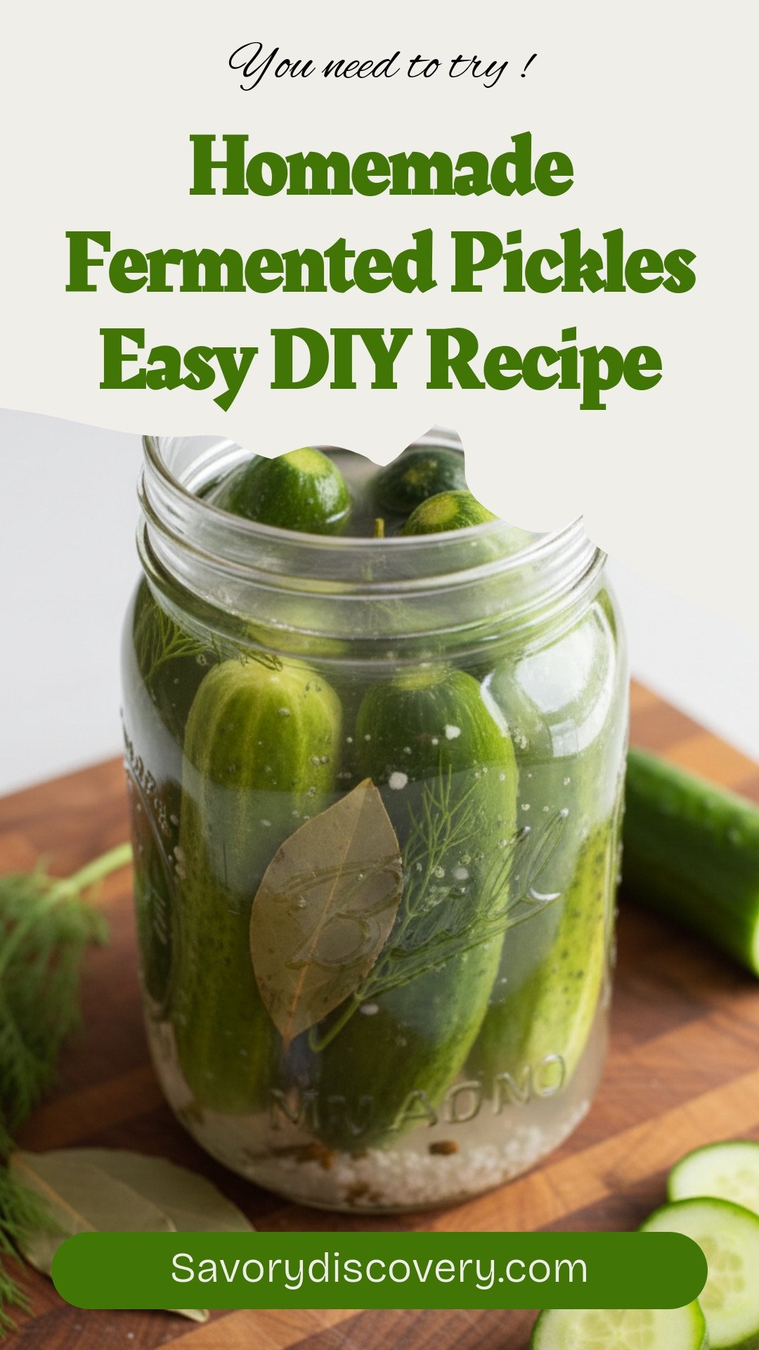 Homemade Fermented Pickles Easy DIY Recipe