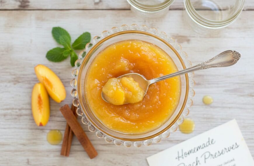 Homemade Peach Preserves Recipe for Canning