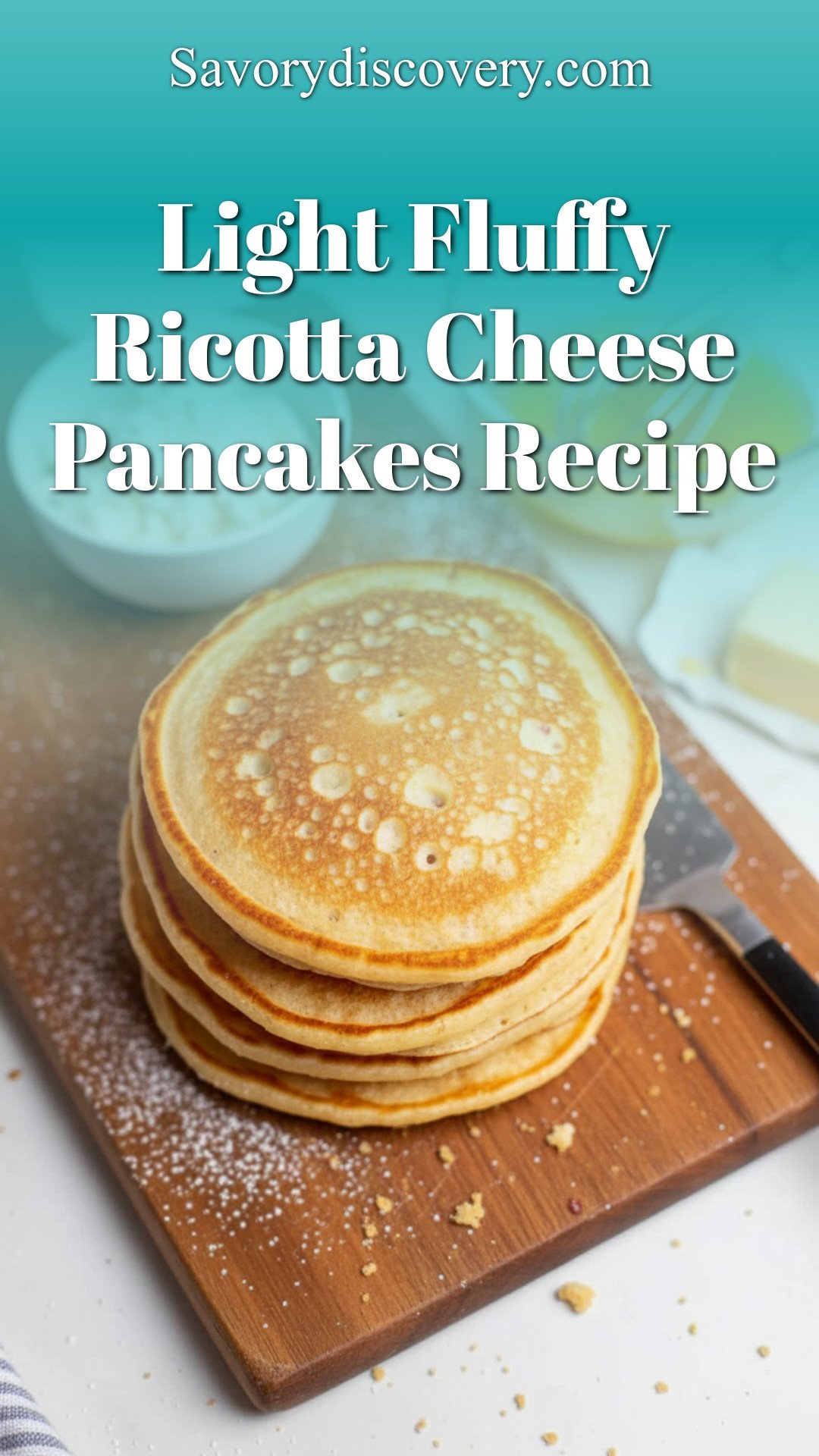 Light Fluffy Ricotta Cheese Pancakes Recipe